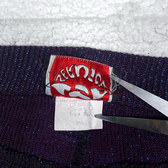 Vintage 90s Lip Service Sparkly Blue Pants Small Womens Mall Goth Gothic Y2K - Picture 9 of 16